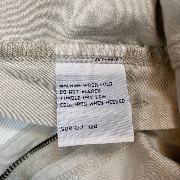 Nautical Jeans Khaki Cropped Pants 5-Pocket NWT Sz 6  Double Button Waist - Picture 13 of 13